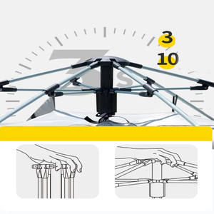 Tente automatique à ouverture rapide de qualité supérieure, facile à installer, quatre saisons, grand espace, tissu Oxford imperméable 1000 mm, <span class=keywords><strong>camping</strong></span> en plein air - Product Image 4