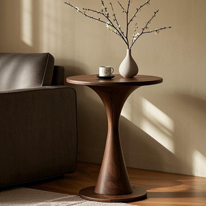 สไตล์โบราณโต๊ะข้างเตียงขนาดเล็กทำจากไม้เนื้อแข็งโต๊ะกาแฟสำหรับบ้านห้องนั่งเล่นระเบียงหรือเฟอร์นิเจอร์ยามว่าง - Product Image 2