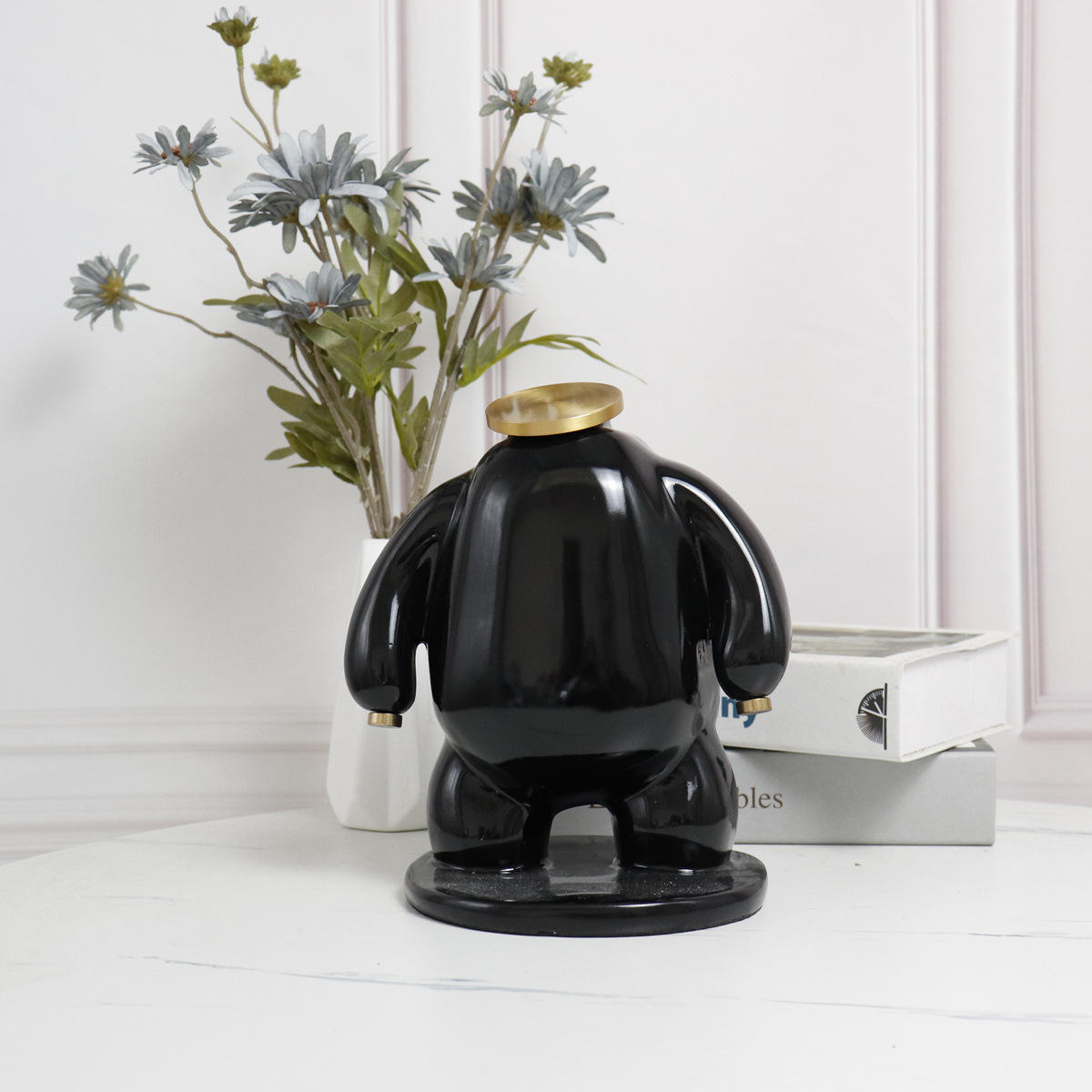 Casquillo plano negro