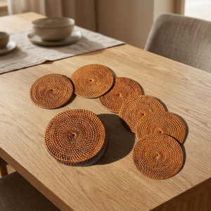 Meilleures ventes en Indonésie : Ensemble de sous-verres ronds en céramique KING HANDICRAFT, design moderne en mosaïque verte, faits à la main, napperons et dessous de plat - Product Image 2