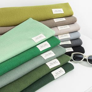 カスタムロゴ200 * 40cm冬の模造カシミアソリッド女性ショールとスカーフソフトチャンキーウィンターネックスカーフ