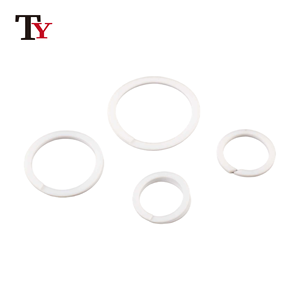 Đúc các bộ phận định hình màu trắng tinh khiết <span class=keywords><strong>PTFE</strong></span> xoắn ốc sao lưu Vòng nghiêng hướng dẫn giữ lại kiểu khoan niêm phong gioăng O-ring - Product Image 2
