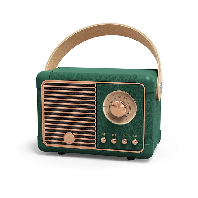 Leadingplus Creative Retro Radio Style Wireless Speaker Hot Selling Small Mini for Home and Outdoor Bluetooth Speaker