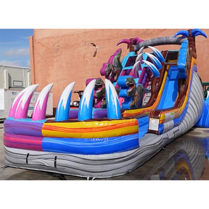 Ngoài trời Inflatable trẻ em trượt nước nhà máy khổng lồ trượt thương mại cho thuê công viên <span class=keywords><strong>Slide</strong></span> phổ biến cho người lớn - Product Image 2