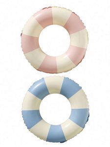 Anillo de natación para adultos Ins Wind Retro Stripe Underarm Swim Ring Pvc Inflator Swim Ring al por mayor - Product Image 2