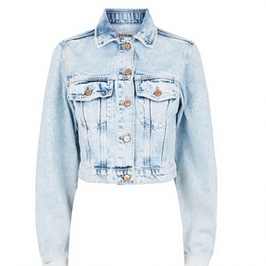 Nouvelle Veste en Jean Femme à Manches Longues avec Broderie et Détails Tissés, Décoration à Rivets, Imperméable, Vente en Gros - Product Image 1