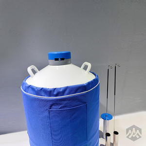 ถังอลูมิเนียมอัลลอยด์แช่แข็งไนโตรเจนเหลว YDS-10เก็บน้ำเชื้อไนโตรเจนเหลวรองรับแรงดันสุญญากาศที่เก็บสารเคมีสภาพใหม่ - Product Image 2