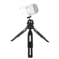 Support de trépied portable de bureau mini pour appareil photo et téléphone avec rotule à 360°, en alliage d'aluminium étanche, capacité 3-5 kg