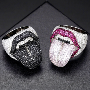 Yu Ying Custom Black Moissanite Diamond <b>Ring</b> 18K Gold Plated 925 Sterling Silver Cuban <b>Rings</b> VVS Moissanite <b>Rings</b> for <b>Men</b> - Product Image 1