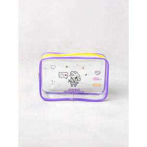 Sacs et étuis à cosmétiques carrés transparents Design lapin Pmore Medium - Product Image 1