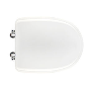 Siège de toilette blanc en forme de 6, avec charnières traversantes pour vase Jumbo Arethona - Product Image 1