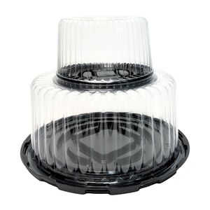 Clear Cake Box Transparent Plastic Packing Round Shape 8''10''12''14'' Disposable Cake Container