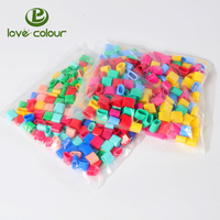 Couleur différente En Plastique Fermeture À Glissière Boucle Fermoir Pour L'événement Bracelets En Tissu