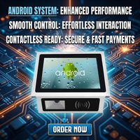 Système de point de vente tout-en-un avec écran tactile de 8 pouces, imprimante hors ligne, terminal Android, systèmes POS