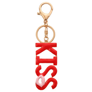 Populaire tridimensionnel baiser lèvre métal porte-clés petit cadeau émail lettres peinture huile pendentif à <span class=keywords><strong>la</strong></span> mode métal porte-clés - Product Image 5