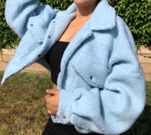 Astrid — <span class=keywords><strong>veste</strong></span> Double poche <span class=keywords><strong>en</strong></span> fourrure de fourrure, blouson court à la mode pour femmes, R20615S, 2020 - Product Image 2