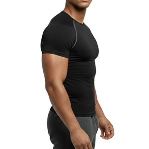 เสื้อยืดออกกำลังกายผู้ชายไซส์ใหญ่สั่งทำพิเศษ พร้อมโลโก้ของคุณ ดีไซน์เปล่า วัสดุสั่งทำได้ เสื้อยืดออกกำลังกายผู้ชาย - Product Image 4