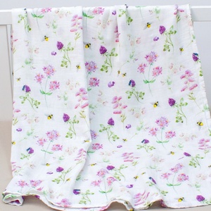 Ánh Sáng Trọng Lượng Thoáng Khí Mềm Mại Bé Tre Bông Vải Bọc Muslin Bọc Trẻ Sơ Sinh Chăn - Product Image 1