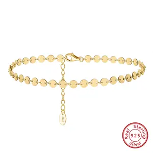 SA Fashion Style Foot Chain Crystal Anklet Gold Beach Wedding Barefoot Sandals Foot Jewelry With CZ Adjustable Anklet For Women