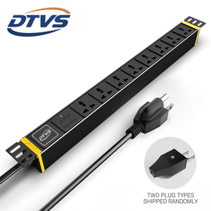 Dtvs Power Distributie Unit Spd Surge Protected 8 Outlet Universal Socket Nema 15a Plug Pdu Idc Voor 19 Inch Server Racks - Product Image 2