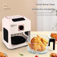 110V nouveau style Visible Air Fryer Usage Domestique 6L Multifonctionnel Intelligent Pomme De Terre Chip Machine Automatique Électrique Air Friteuse