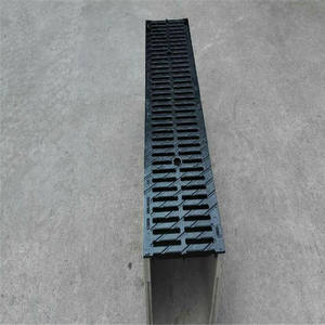 Grille de drainage en U en résine et alliage, haute résistance, anti-corrosion, pour caniveau en béton polymère, design industriel extérieur - Product Image 6