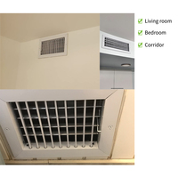 Grille d'alimentation en air double déflection Lakeso, diffuseur d'alimentation en air réglable pour plafond, pour climatiseur et système HVAC