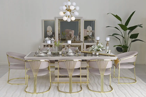 Sedia <span class=keywords><strong>da</strong></span> Pranzo in Acciaio Inossidabile con Rivestimento in Velluto, Design Moderno per Casa, Ufficio, Hotel, Matrimoni, Feste e <span class=keywords><strong>Cucina</strong></span> - Product Image 3