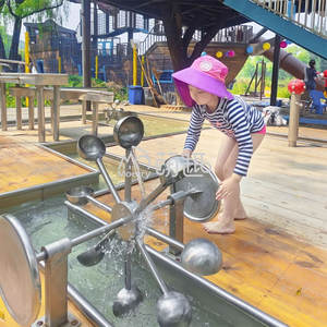 Moetry rueda hidráulica de acero inoxidable, equipo de juego de rueda de agua giratoria educativa para escuela o parque para uso residencial - Product Image 5