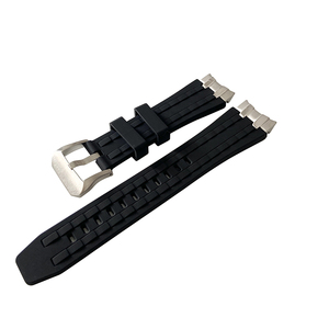 Correa de Reloj de Silicona de Repuesto Personalizada de Alta Calidad con Extremo de Acero Inoxidable Sólido - Product Image 3