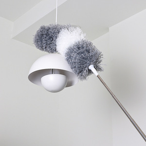 Plumeau télescopique en fibres synthétiques 136 cm, tête ronde extensible en aluminium pour le nettoyage des étagères - Product Image 3