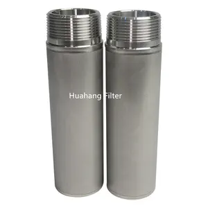 Huahang fritté poudre cartouche de filtre mental en acier inoxydable 316L microns cartouche de Tube filtrant pour système de Filtration