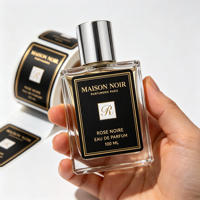Autocollant en vinyle imperméable avec logo en feuille d'or personnalisé, rouleau d'autocollants pour flacon de parfum, impression adhésive professionnelle pour étiquettes de parfum