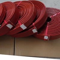 Fabrika fiyat e-sınıf fiberglas yanmaz hortum kaplı silikon kauçuk yüksek sıcaklık uygulama yangın direnci Sleeving