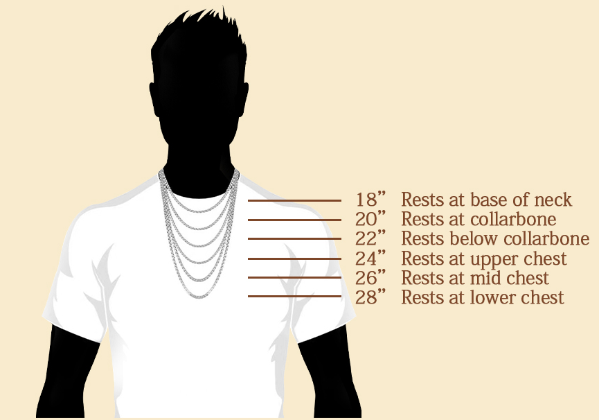 necklace chain long for men