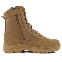 Bottes de Randonnée Lumineuses avec Protection Supérieure, Semelle Antidérapante, Fermeture Éclair Latérale et Support de Cheville