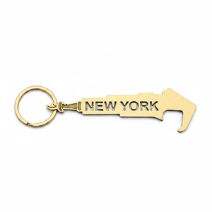 Portachiavi New York 4.2 \ "X 1.5 \" 300 pz 25DZ/CS moda metallo con stampa digitale UV stampa Offset per chiavi - Product Image 2