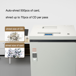 Distruggidocumenti Industriale SD-100K con Capacità di 35 Fogli, Taglio Incrociato per CD e Carte, Funzionamento Continuo 24 Ore, <span class=keywords><strong>Elettrico</strong></span>, Silenzioso, 4x35mm, 85L - Product Image 3