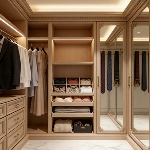 <span class=keywords><strong>Cabina</strong></span> <span class=keywords><strong>Armadio</strong></span> in Legno di Alta Qualità Personalizzata, Guardaroba Integrato per Tutta la Casa con Anta a <span class=keywords><strong>Specchio</strong></span> - Product Image 5