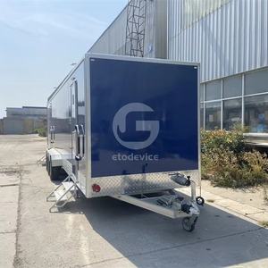 รถพ่วงโถส้วมเคลื่อนที่แบบพกพาสำหรับห้องน้ำหรูหราปรับแต่งดีไซน์สวย - Product Image 1