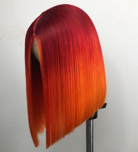 1B/<span class=keywords><strong>4</strong></span> #   Perruques Courtes Droites Type Bob en Cheveux Humains Bruns, Perruques Lace Front 13x4 Pré-Pluckées, Perruques Lace 2x6 Cheveux Naturels - Product Image 5