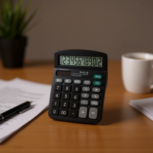 Electronic Calculator KK-837-12S 12 Digits Solar Powered Office Use - Product Image 2