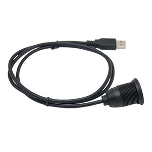 สายเคเบิล USB 2.0 แบบพอร์ตเดียว ตัวผู้-ตัวเมีย กันน้ำ สำหรับรถยนต์ มอเตอร์ไซค์ เรือ แผงหน้าปัด - Product Image 2