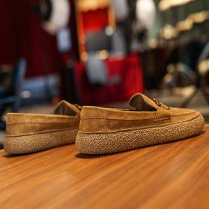 Mocassins Penny Loafers pour Hommes en Cuir de Porc Véritable, Semelle en Caoutchouc, Style Italien, Tendance, Décontractés, Chaussures Plates à Enfiler pour la Conduite - Product Image 6