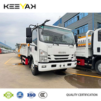 Camion de fret à plateau Isuzu 5 tonnes Cabine simple Camion léger puissant Camion léger Camion de fret neuf Bon prix