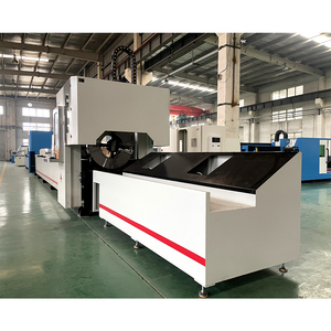 Máquina de Corte Láser de Fibra para Tubos de Diámetro 300/450 mm y Longitud 6 m, 2kw 3kw 6kw, Cortadora Láser Automática para Tubos Redondos y Cuadrados de Metal y Acero - Product Image 1
