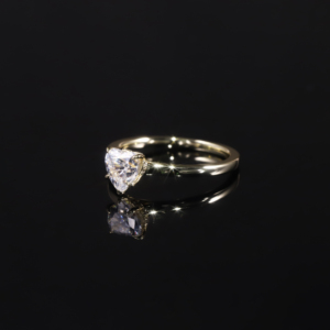 Abiding Abordable Luxe Bijoux Laboratoire Diamant Caché Halo Conception Coeur 6x6mm Bague Diamant Bijoux En Gros Au <span class=keywords><strong>750</strong></span> Bague En <span class=keywords><strong>Or</strong></span> - Product Image 3