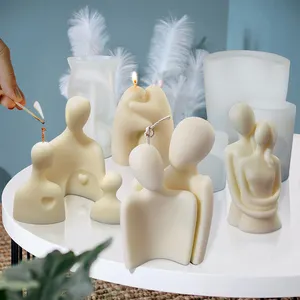 alçı silikon kalıp Suppliers-DIY 3D molde silikon velas mum kalıpları insan torso kalıp alçı özel kadın vücut mum kalıp mum kalıpları