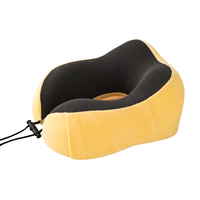 Oreiller de voyage ergonomique en mousse à mémoire de forme 100% pure, écologique, léger, avec housse amovible et lavable, en forme de U, pour voiture et voyage