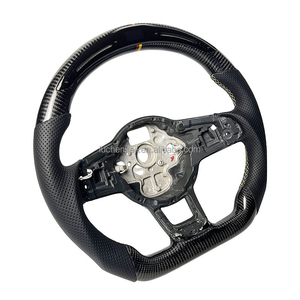 Volant en fibre de carbone LED pour mise à niveau de voitures anciennes, compatible VW <span class=keywords><strong>Golf</strong></span> Mk5 Mk6 Mk7 Mk7.5 GTI <span class=keywords><strong>GTD</strong></span> R Polo CC Passat Tiguan - Product Image 1